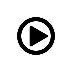 play button - media button icon vector design template