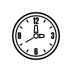 wall clock icon vector design template