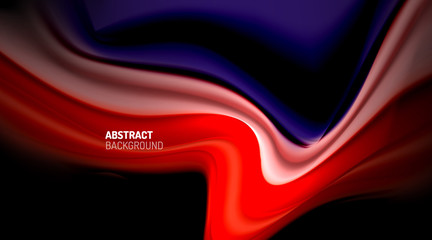 Liquid colors fluid gradients on black background