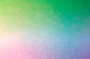 Abstract illustration of blue, green Impasto background