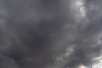 Fototapeta premium Cloudy heavy dark gray sky. sky before a thunderstorm