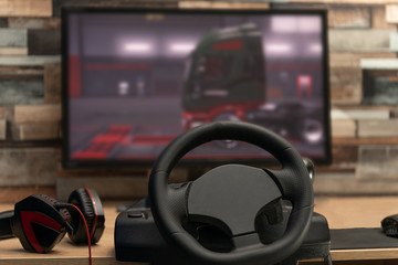 A place to play computer games, car simulator, e-sports Entertainment industry