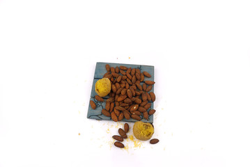 Dry Fruits Flavour in white backgroun