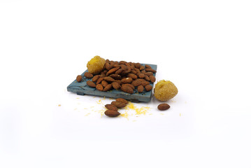 Dry Fruits Flavour in white backgroun