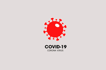 Stop Covid 19, the Corona Virus disease known as Covid 19. Symbol icon illustration	