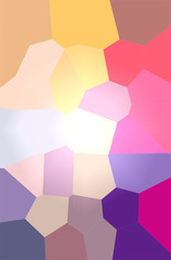 Illustration of abstract Purple And Yellow Giant Hexagon Vertical background.
