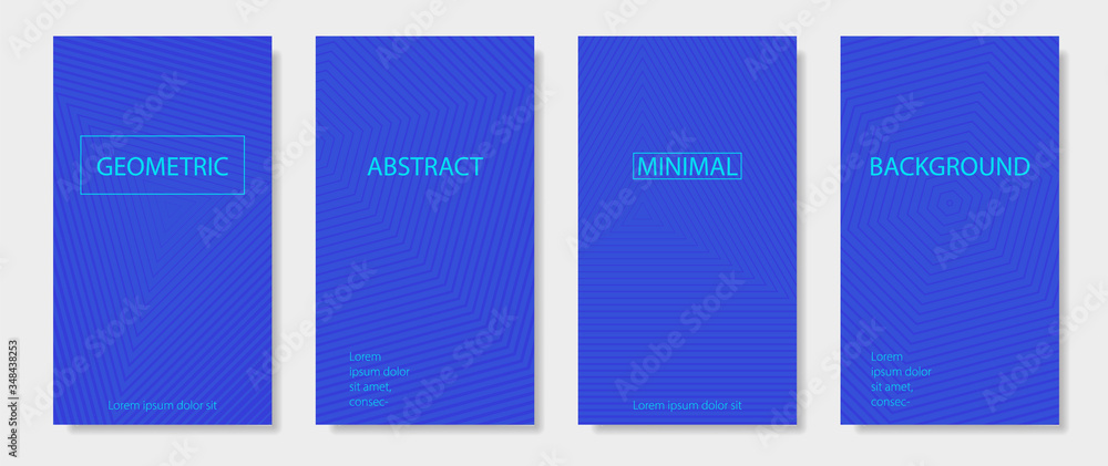Poster trendy graphic shapes patterns. modern abstract design.