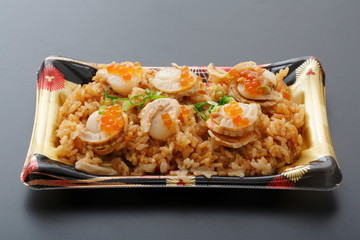 ホタテの炊き込みご飯
