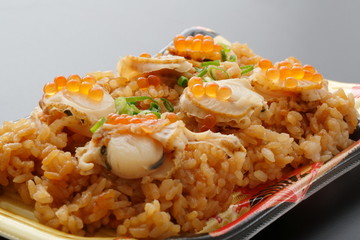ホタテの炊き込みご飯