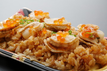 ホタテの炊き込みご飯