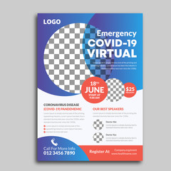 COVID 19 Virtual Conference (Coronavirus) Flyer Template
