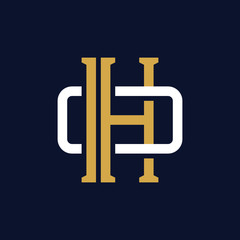 Initial Letter HO OH Monogram Logo Design
