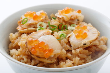 ホタテの炊き込みご飯