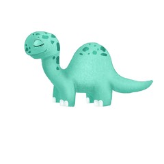 Illustration for children. Cute dinosaur. 