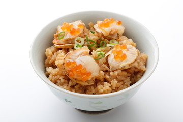 ホタテの炊き込みご飯