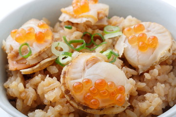 ホタテの炊き込みご飯