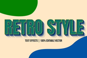 Retro Style Editable Text Effect Vintage Graphic Style for Illustrator