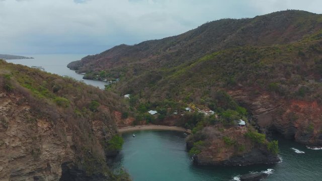 Monos island in the Bocas del dragon region between Trinidad and Tobago and Venezuela
