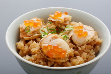 ホタテの炊き込みご飯