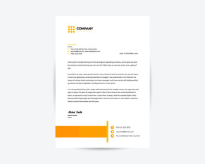 Professional Company Letterhead Template Design