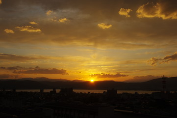 湖の夕焼け K3BP6152