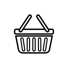 shopping basket icon vector design template