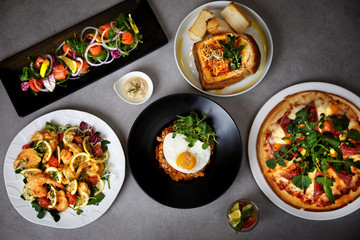 meal dish restaurant party food