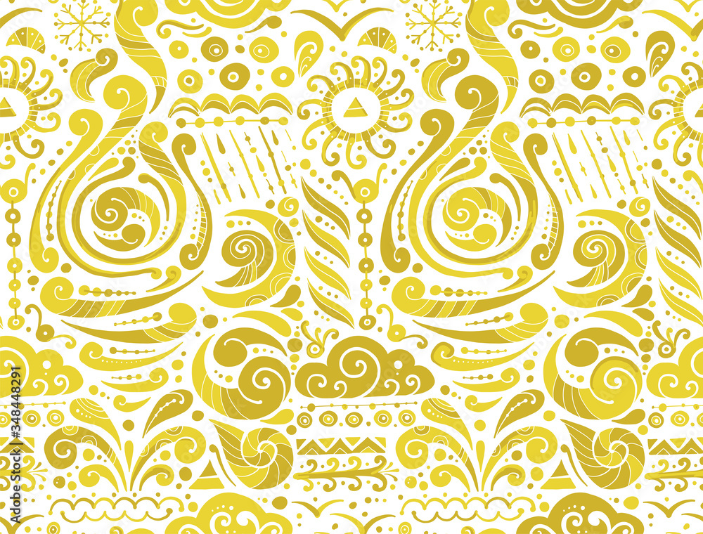 Poster four elements concept. air design background. seamless pattern print