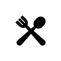 Spoon And Fork Icon Design Vector Template