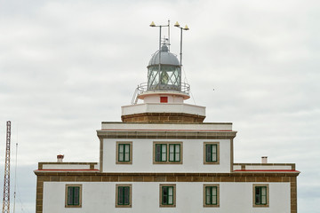 Fototapeta na wymiar Finisterre cape and lighthouse in A Coruña province, Spain