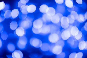 Blue bokeh abstract background