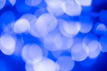 Blue bokeh abstract background