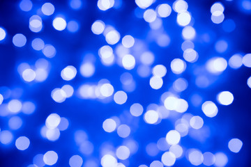 Blue bokeh abstract background