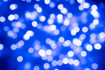 Blue bokeh abstract background