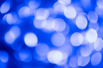 Blue bokeh abstract background