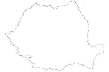 Naklejka premium Map of Romania