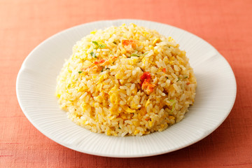 蟹炒飯　Crab fried rice