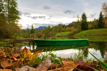 Auwaldsee - Fischen - Allgäu - Herbst - Boot