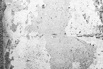 Texture of a concrete wall with cracks and scratches which can be used as a background