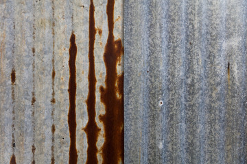 Vertical corrugated metal plates background