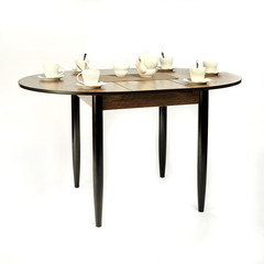 table on white background