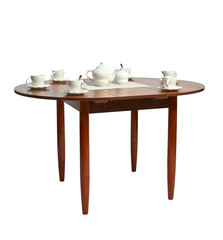 table on white background