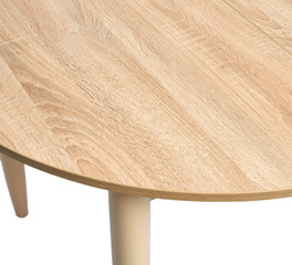 table on white background