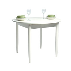 table on white background