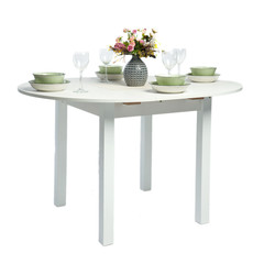 table on white background