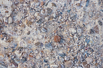 stones background, small stones with sand, copy space
