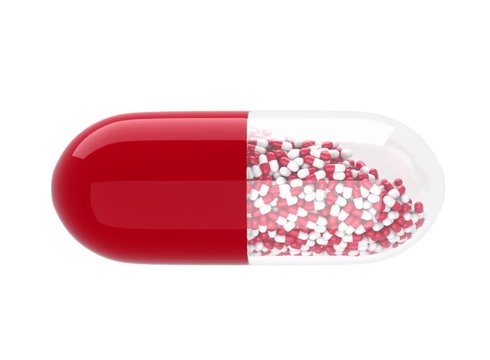 red and white pills antivirus medicine