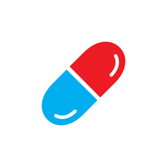 Capsule Icon Design Vector Template