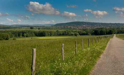Fototapeta premium Blick auf obernai im Elsass
