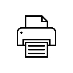 printer icon vector design template